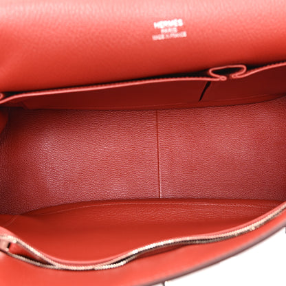 Hermes Taurillon Clemence Jypsiere 34 Rouge Garance 5 of 10