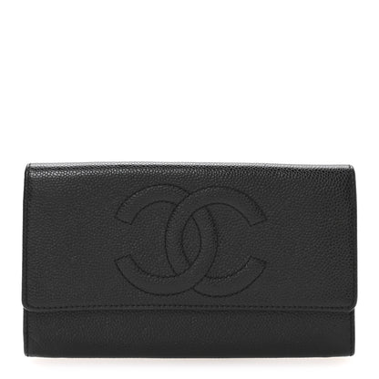 Chanel Caviar Timeless CC Wallet Black 1 of 8