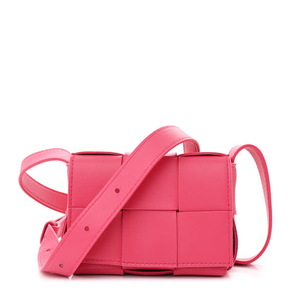 Bottega Veneta Lambskin Maxi Intrecciato Extra Mini Cassette Crossbody Bag Bon Bon 1 of 10