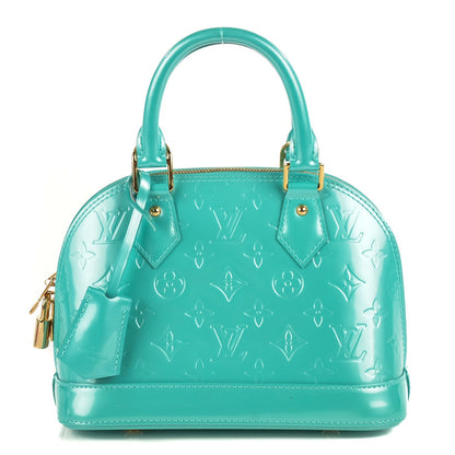 Louis Vuitton Vernis Alma BB Blue Lagon 1 of 9