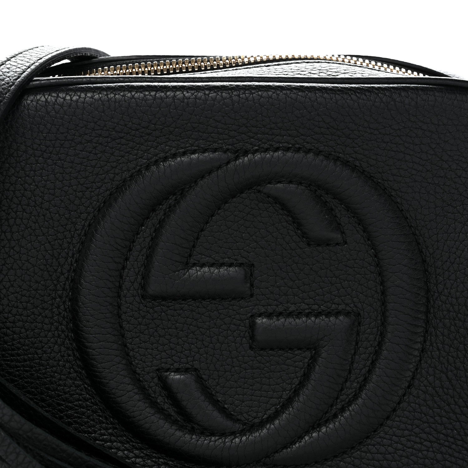 Gucci Pebbled Calfskin Small Soho Disco Bag Black 8 of 13
