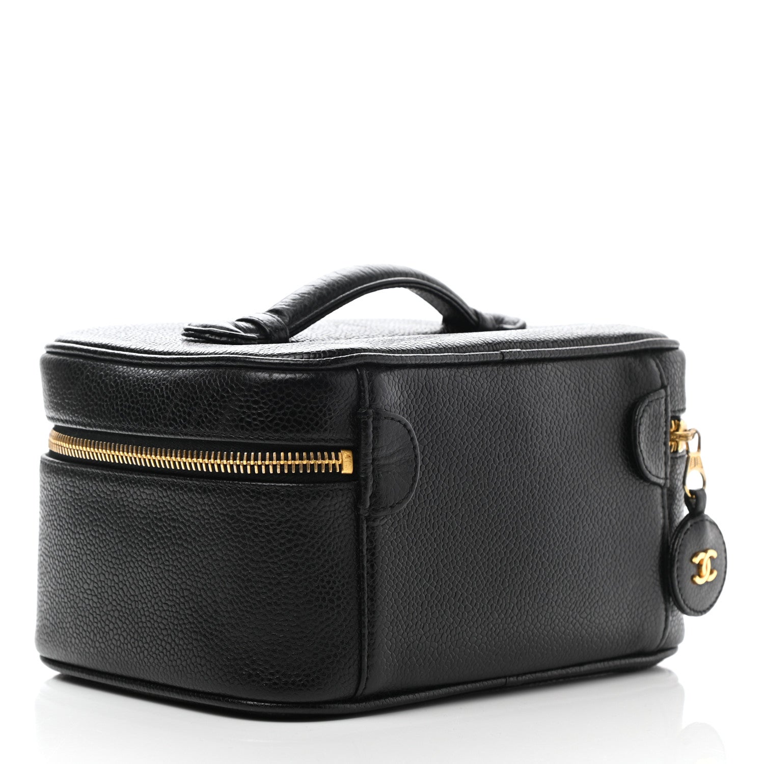 Chanel Caviar CC Vanity Cosmetic Case Black 3 of 7