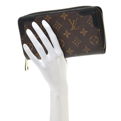 Louis Vuitton Monogram Zippy Retiro Wallet Black 2 of 12