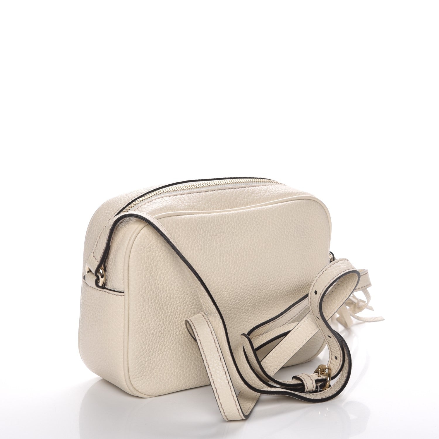Gucci Pebbled Calfskin Small Soho Disco Bag Off White 3 of 7