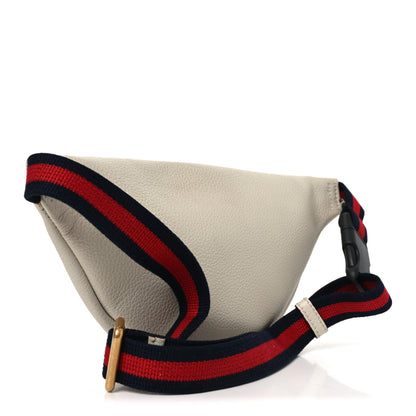 Gucci Grained Calfskin Small Logo Belt Bag White 2 of 9