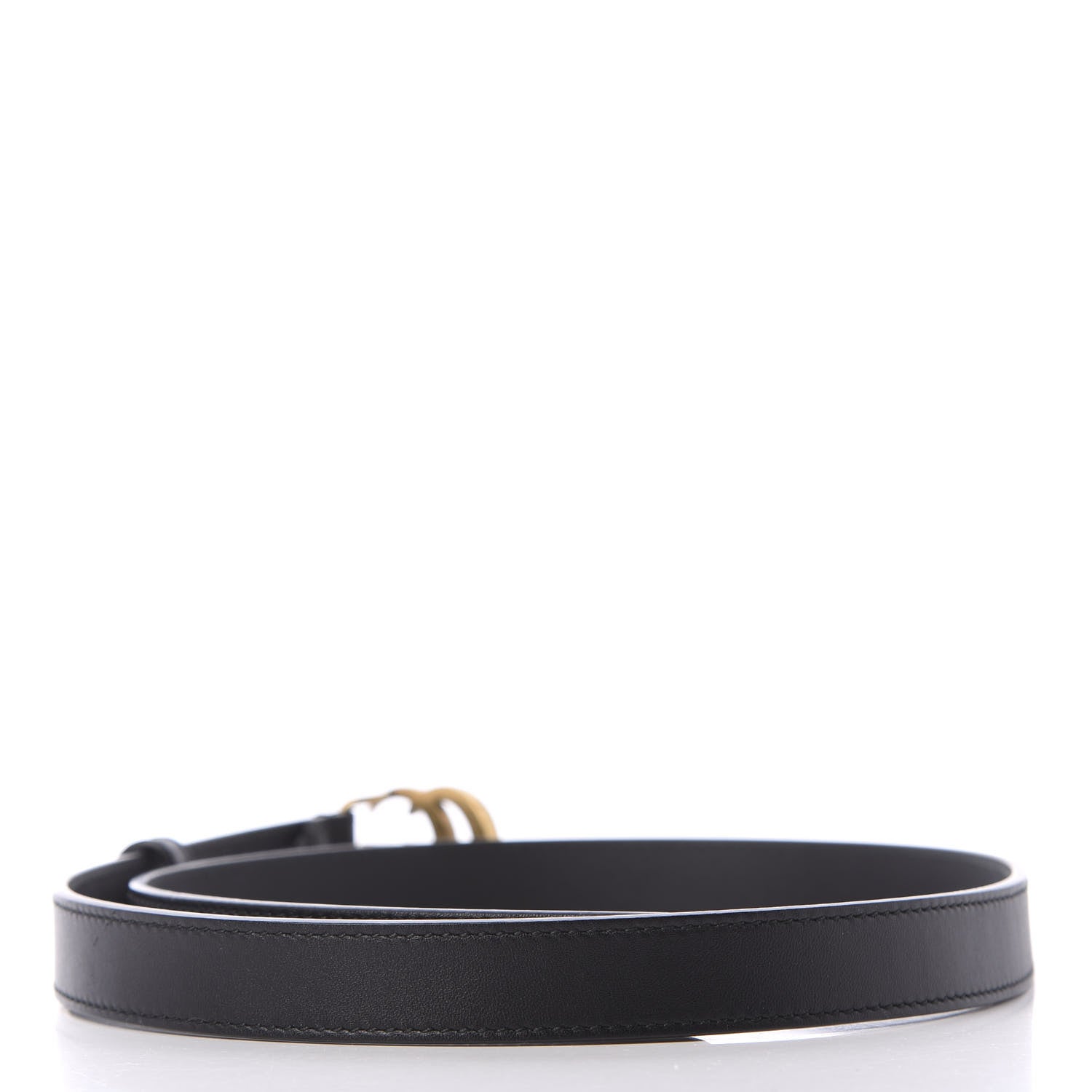 Gucci Calfskin Double G 20mm Belt 75 30 Black 2 of 5