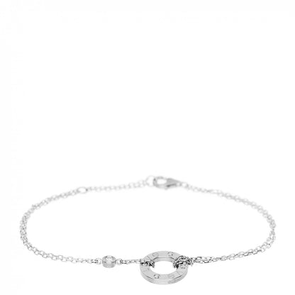 Cartier 18K White Gold Diamond LOVE Bracelet 1 of 4
