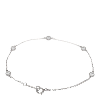 Tiffany Platinum Diamond .45ctw Elsa Peretti Diamonds by the Yard Station Bracelet 2 of 4