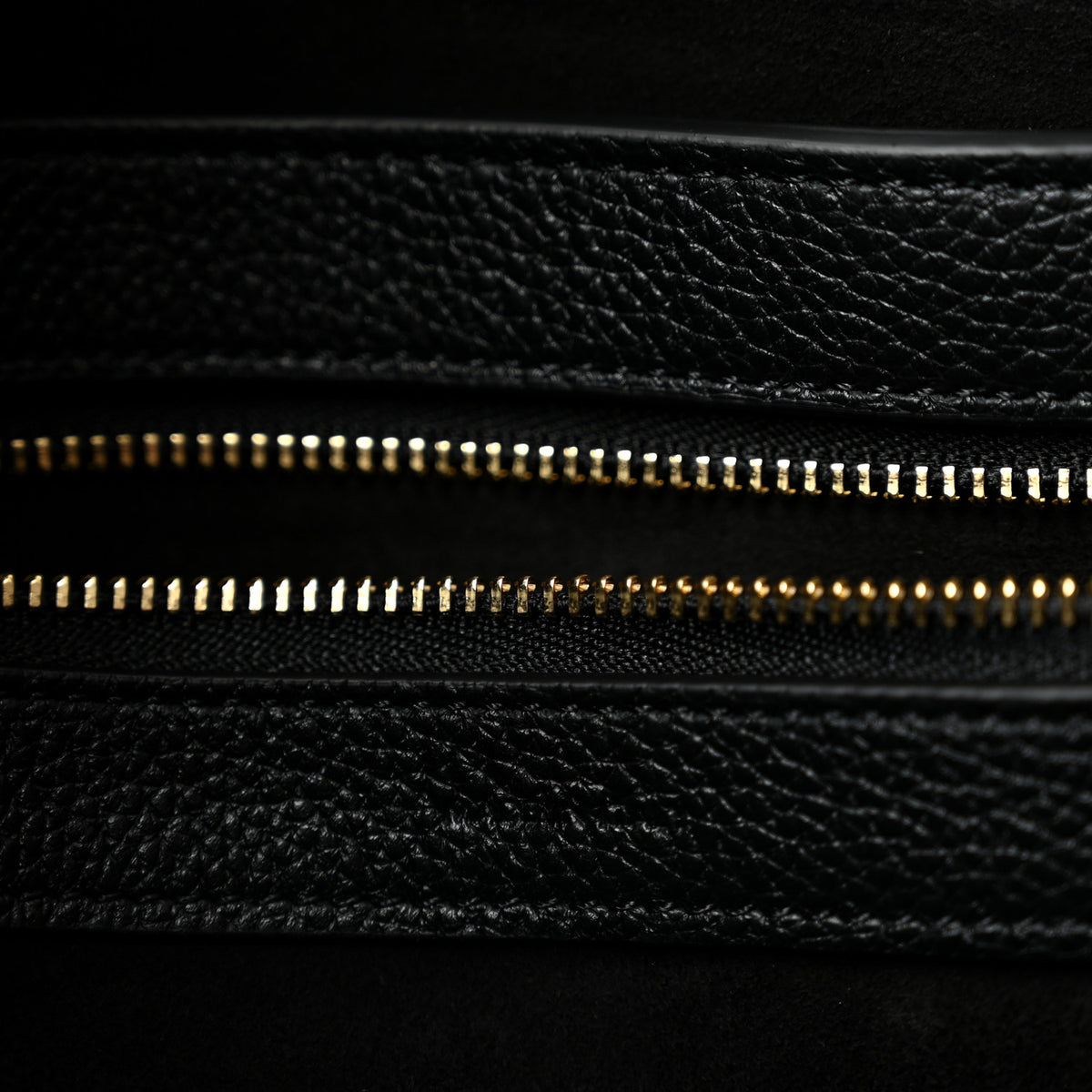 Celine Soft Grained Calfskin Small Belt Cabas Phantom Black 6 of 11