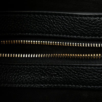Celine Soft Grained Calfskin Small Belt Cabas Phantom Black 6 of 11