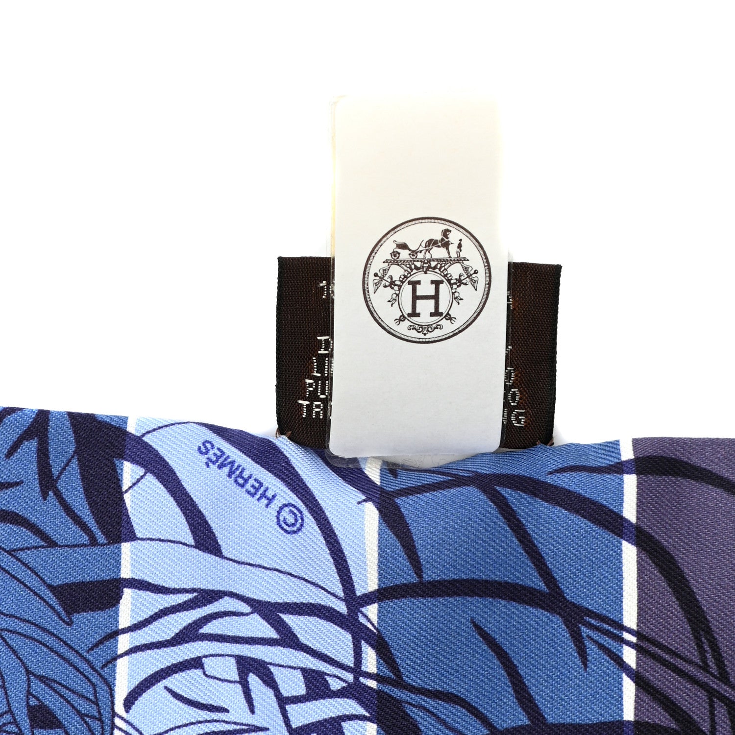 Hermes Silk Jungle Love Rainbow Twilly Bleu Vert Ocre 3 of 4