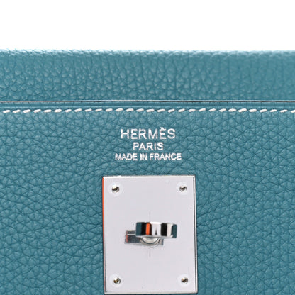 Hermes Togo Kelly Retourne 35 Blue Jean 8 of 10