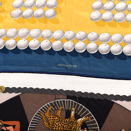 Hermes Silk Patchwork Shawl 140 8 of 11