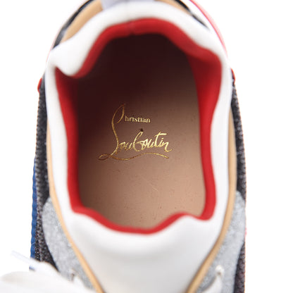 Christian Louboutin Glitter Patent Calfskin Womens Aurelien Diams GG Flat Sneakers 40.5 Multicolor 6 of 7
