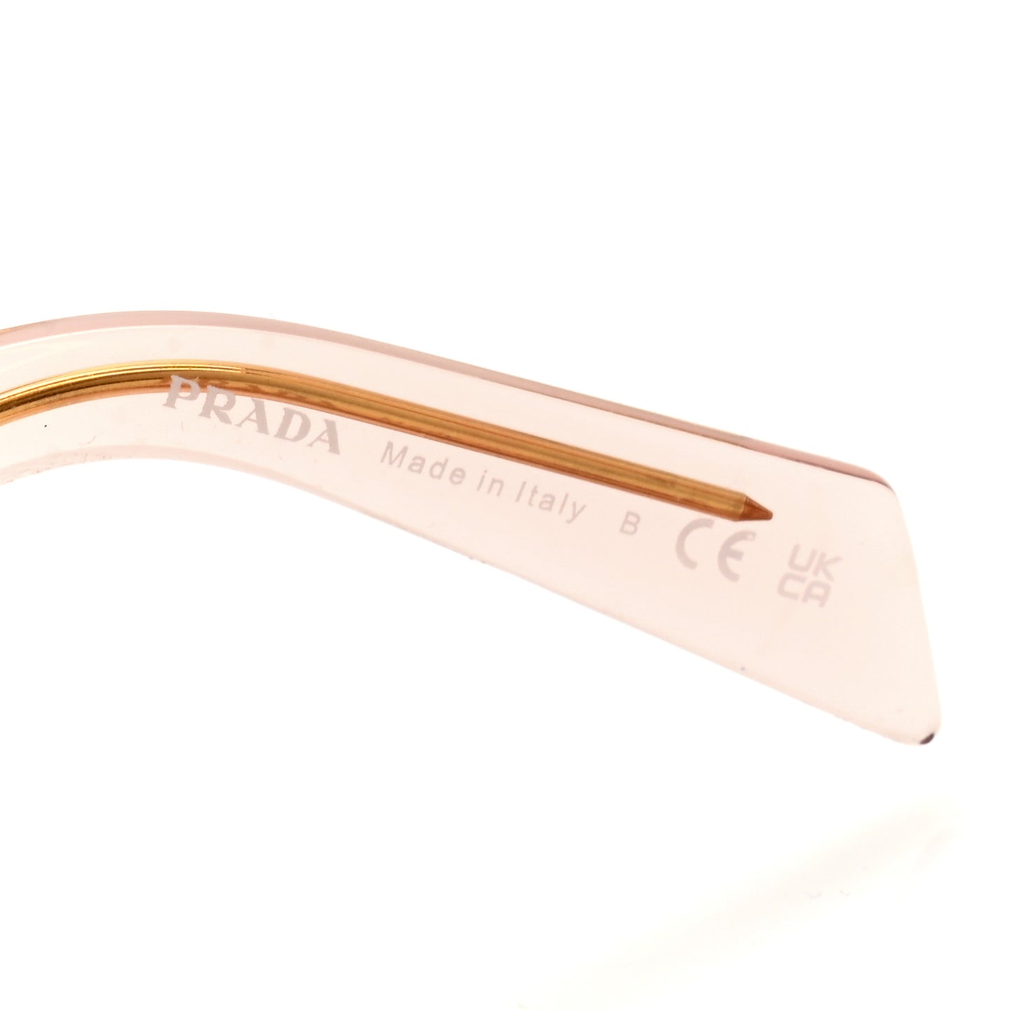 Acetate Symbole Sunglasses SPR 17W Transparent Pink