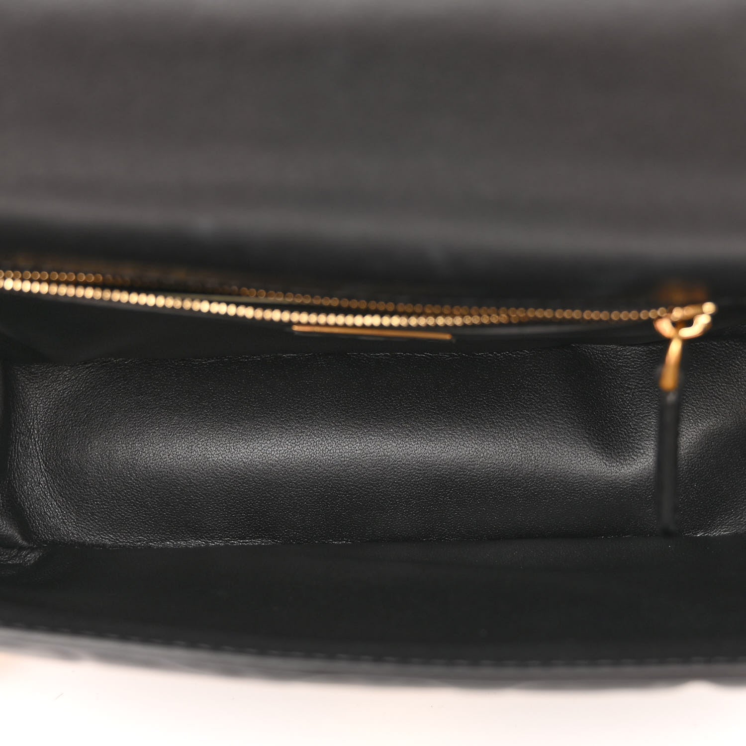 Fendi Nappa Small FF Embossed Midi Chain Baguette Black 5 of 11