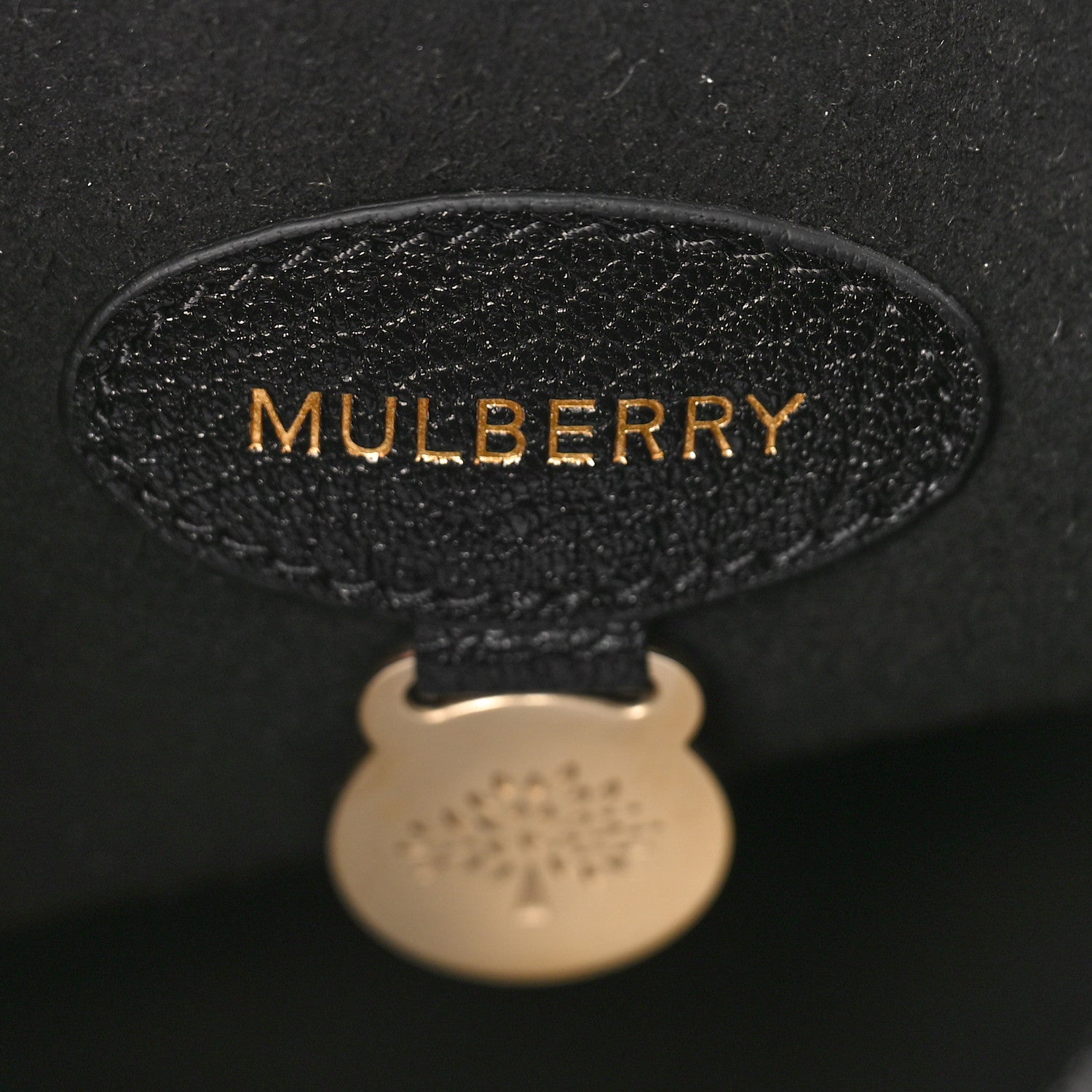 Mulberry Glossy Goatskin Medium Lily Black 6 of 9
