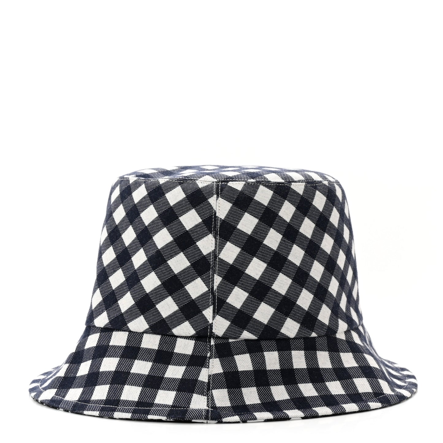 Gingham Reversible Teddy-D Brim Bucket Hat 58 Black White