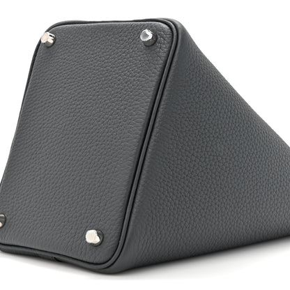 Hermes Taurillon Clemence Picotin Lock 18 PM Gris Misty 8 of 10