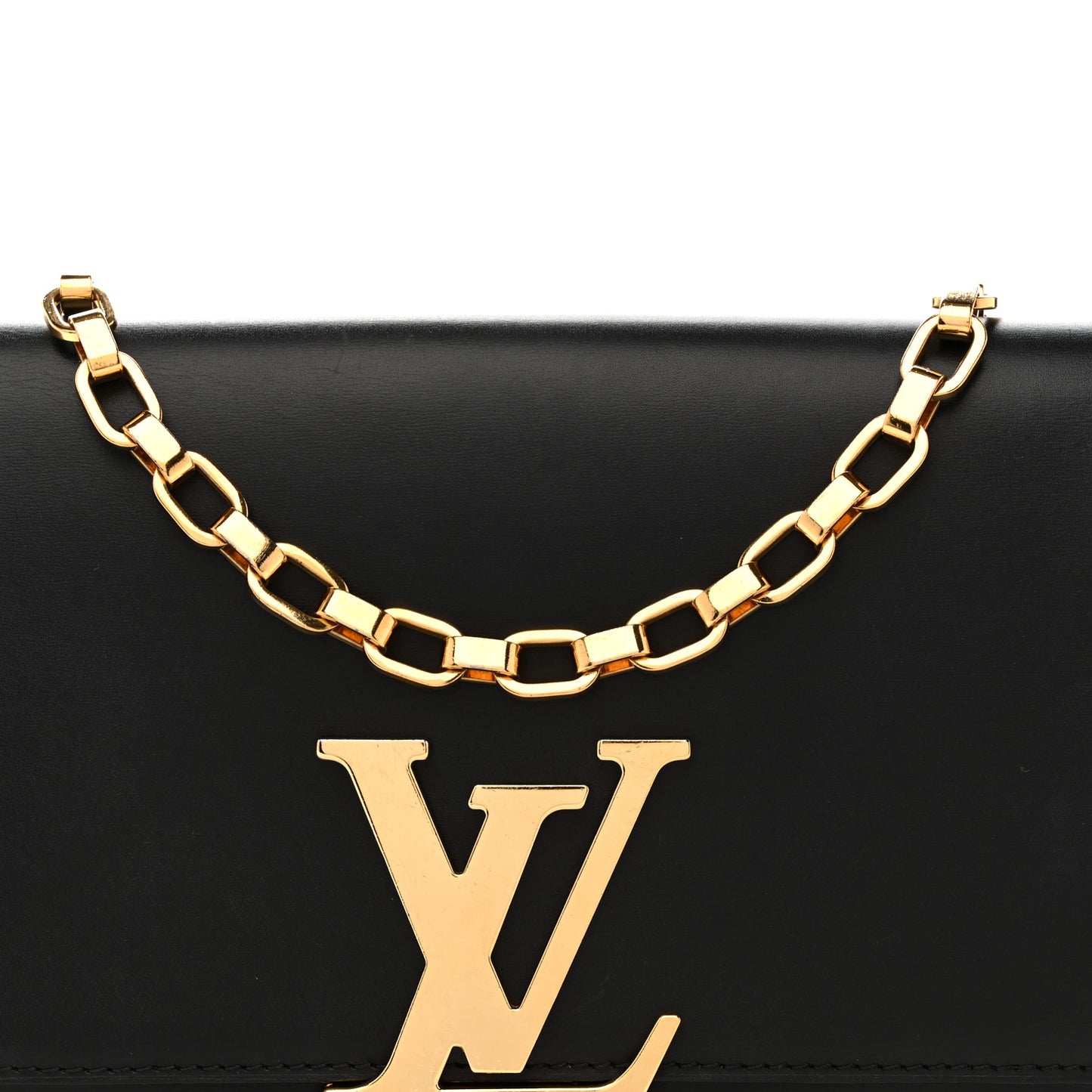 Calfskin Chain Louise MM Black