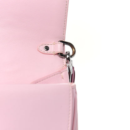 Christian Dior Metallic Patent Smooth Calfskin Medium Be Dior Flap Pink Fuchsia 8 of 15