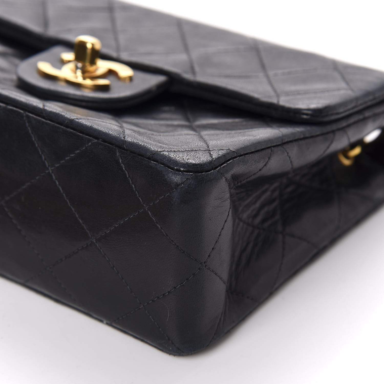Chanel Lambskin Quilted Mini Square Flap Black 7 of 11