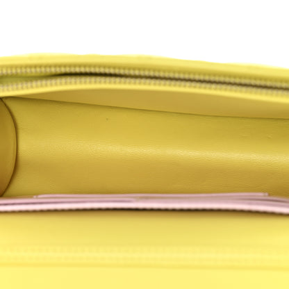Christian Dior Lambskin Cannage Miss Dior Promenade Pouch Citron 5 of 13