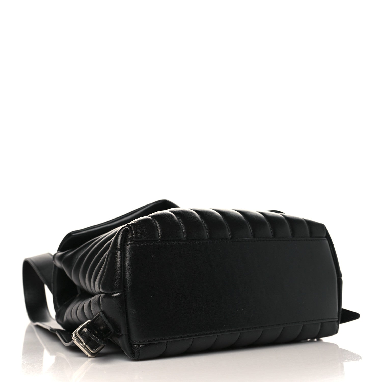 Saint Laurent Calfskin Y Quilted Monogram Small Loulou Backpack Black 3 of 9