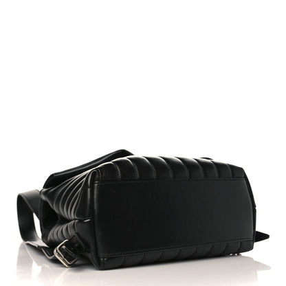 Saint Laurent Calfskin Y Quilted Monogram Small Loulou Backpack Black 3 of 9