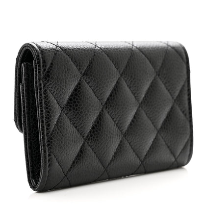 Chanel Caviar Quilted Flap Card Holder Black 3 of 9