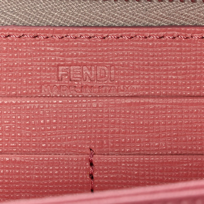 Fendi Vitello Elite Crystal Eye Monster Zip Around Wallet Grigio Polvere Ribes Multicolor 6 of 9