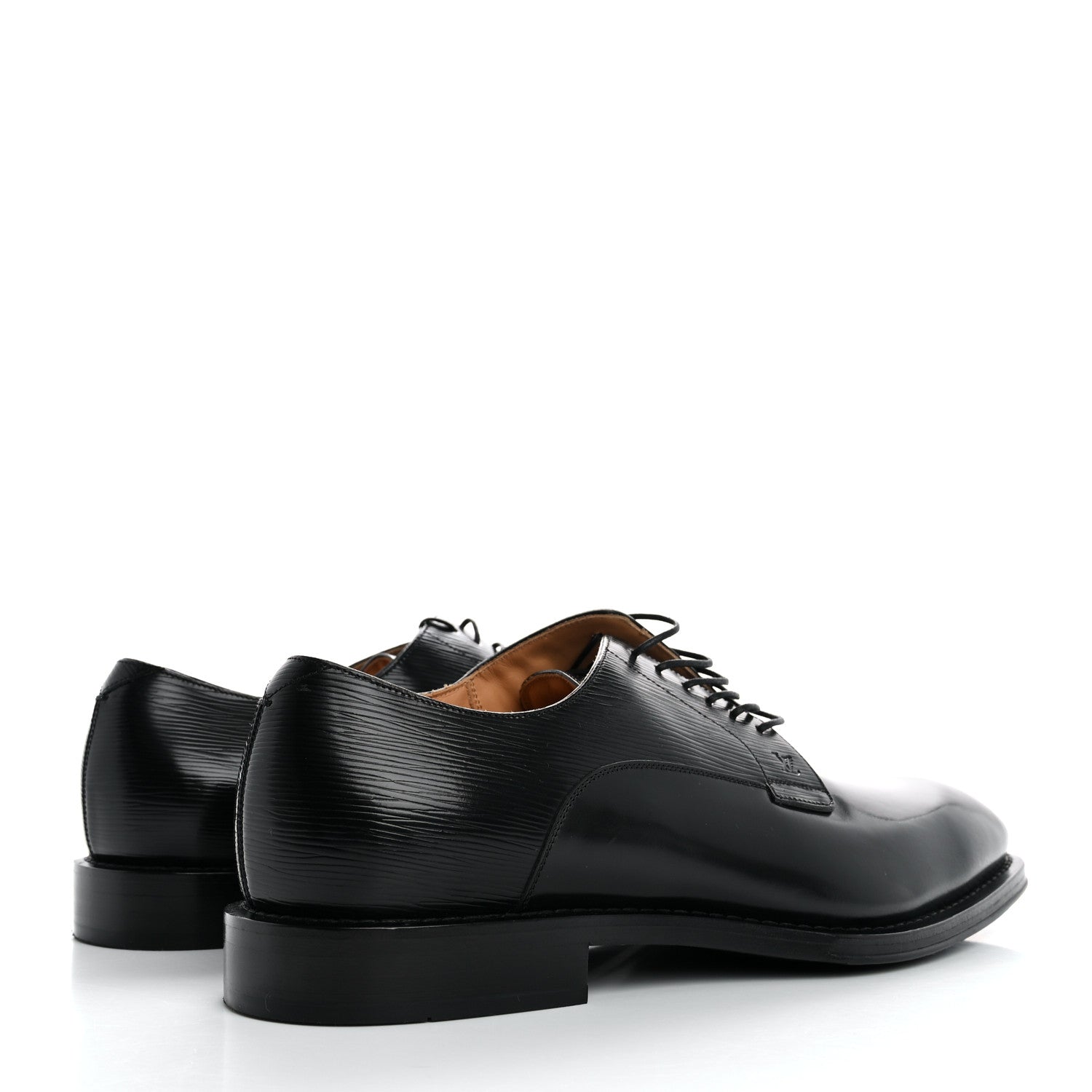 Louis Vuitton Epi Calfskin Mens Kensington Derby Lace Up Shoes 7.5 Black 5 of 9