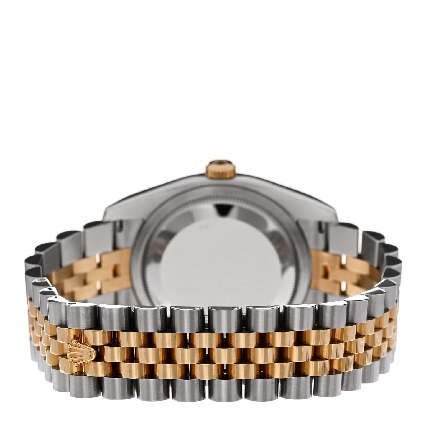Stainless Steel 18K Yellow Gold Diamond 36mm Oyster Perpetual Datejust Watch Black 116233