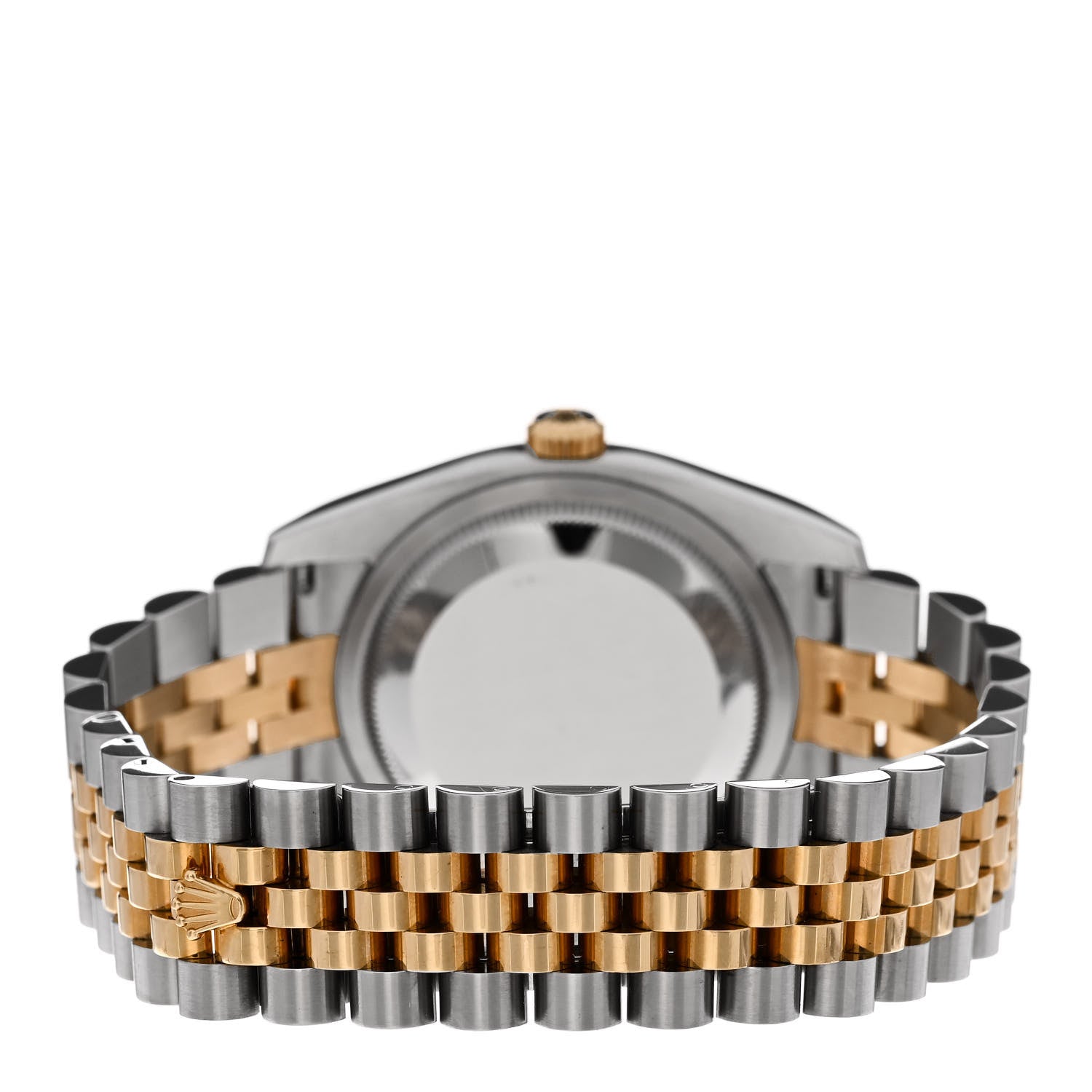 Rolex Stainless Steel 18K Yellow Gold Diamond 36mm Oyster Perpetual Datejust Watch Black 116233 3 of 5
