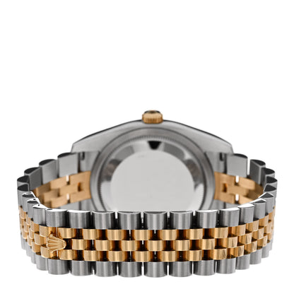 Rolex Stainless Steel 18K Yellow Gold Diamond 36mm Oyster Perpetual Datejust Watch Black 116233 3 of 5