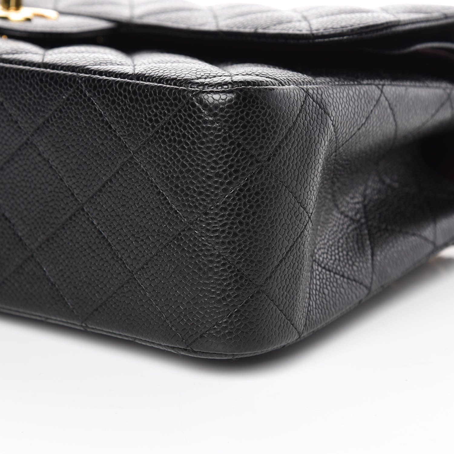 Chanel Caviar Quilted Jumbo Double Flap Black 9 of 10