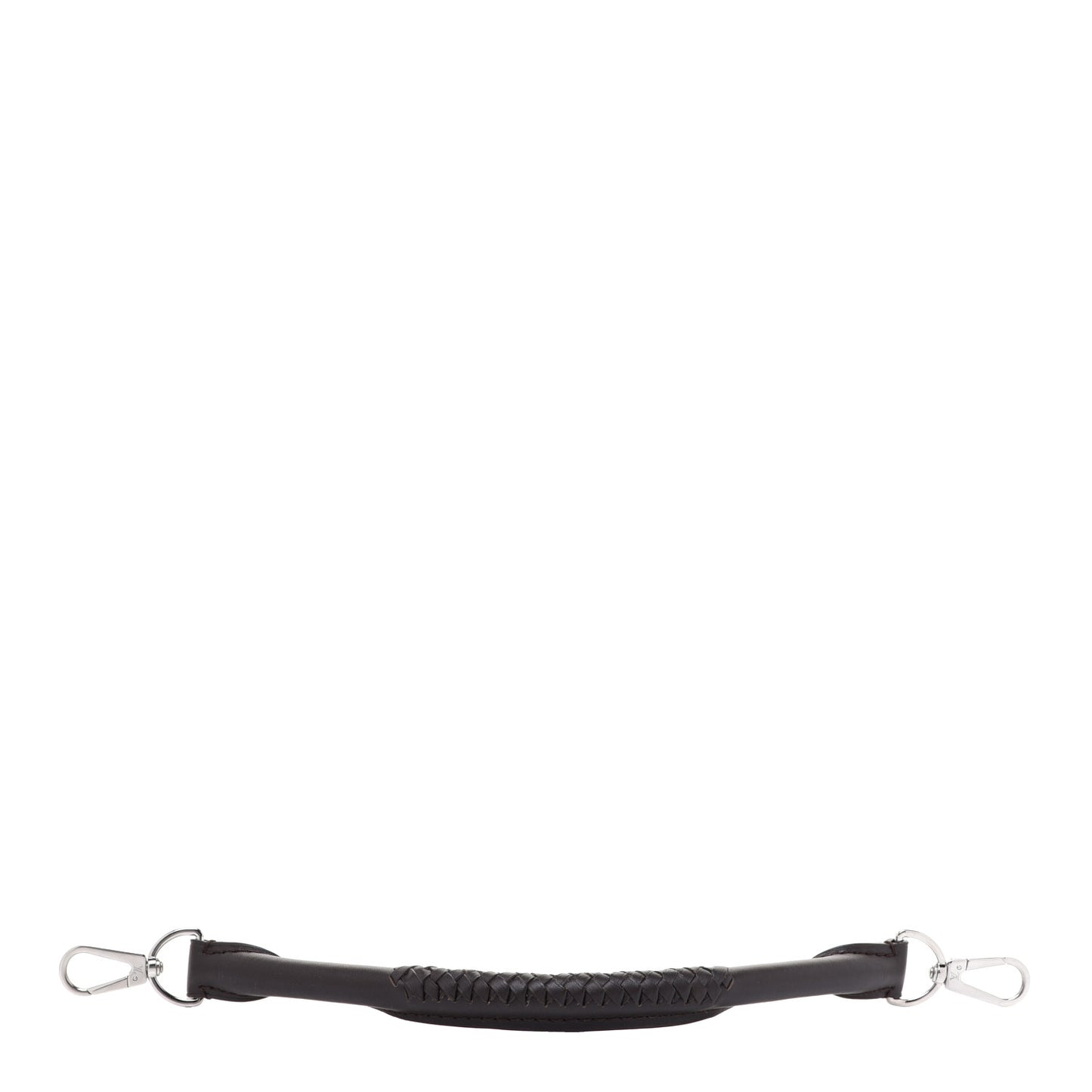 Calfskin Braided Mini Strap Black