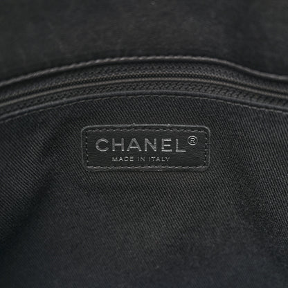 Chanel Lambskin Quilted Chic and Soft Shopping Tote Black 6 of 13