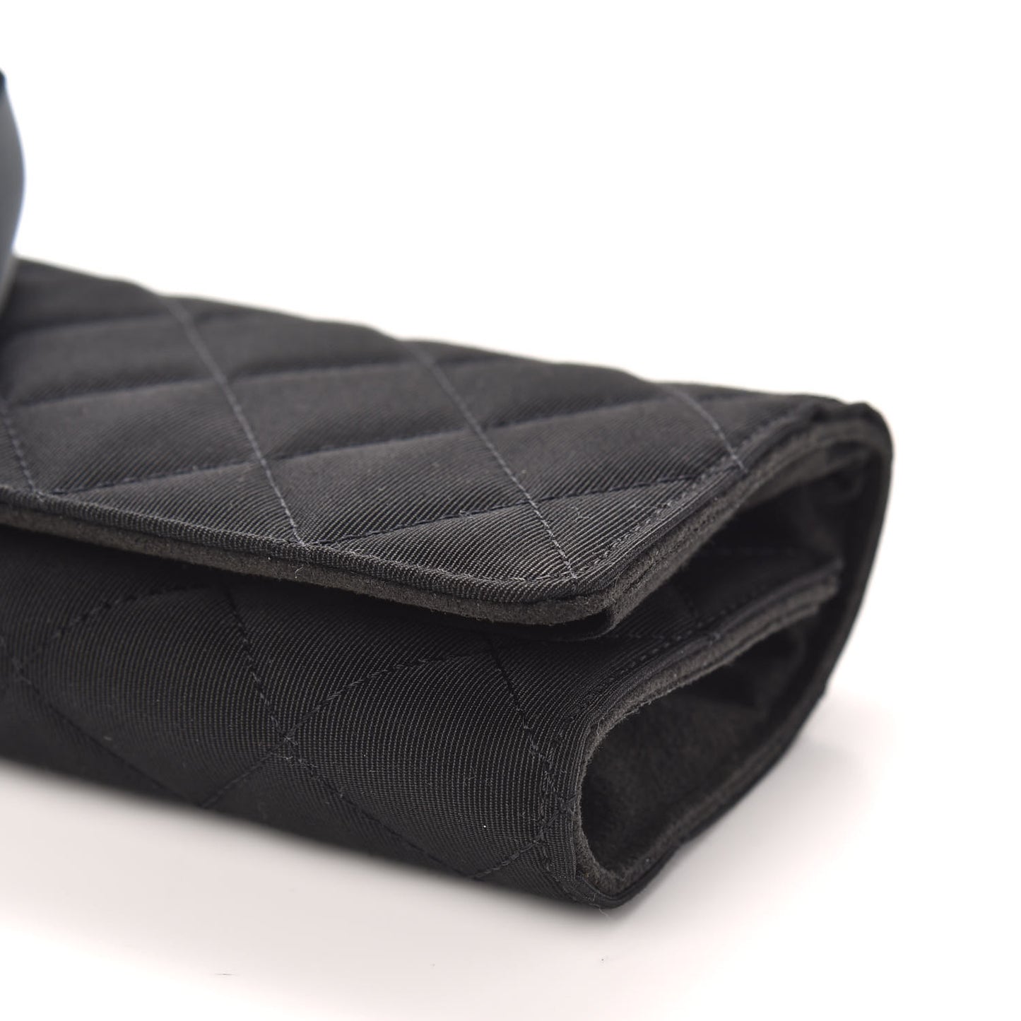 Grosgrain Quilted Jewelry Roll Case