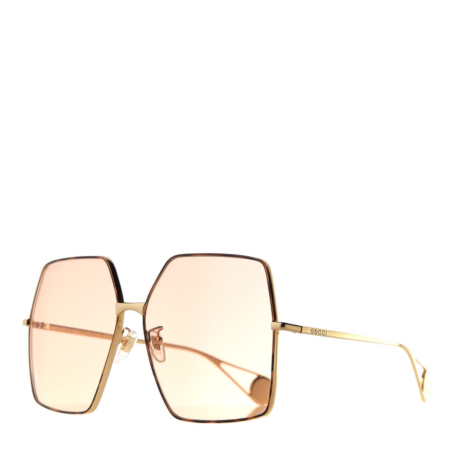 Square Frame GG0536S Sunglasses Gold