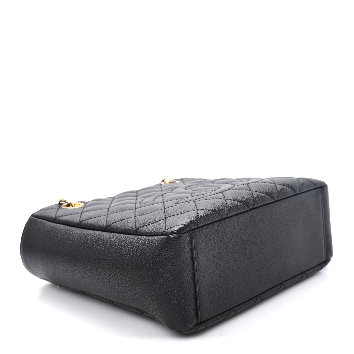 Chanel Caviar Quilted Petit Shopping Tote PST Black 3 of 10