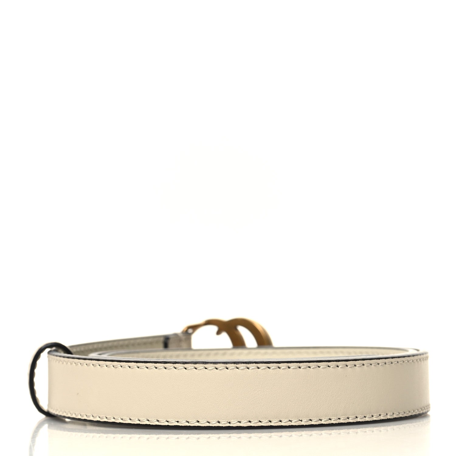 Gucci Calfskin Double G 20mm Belt 80 32 Mystic White 2 of 5