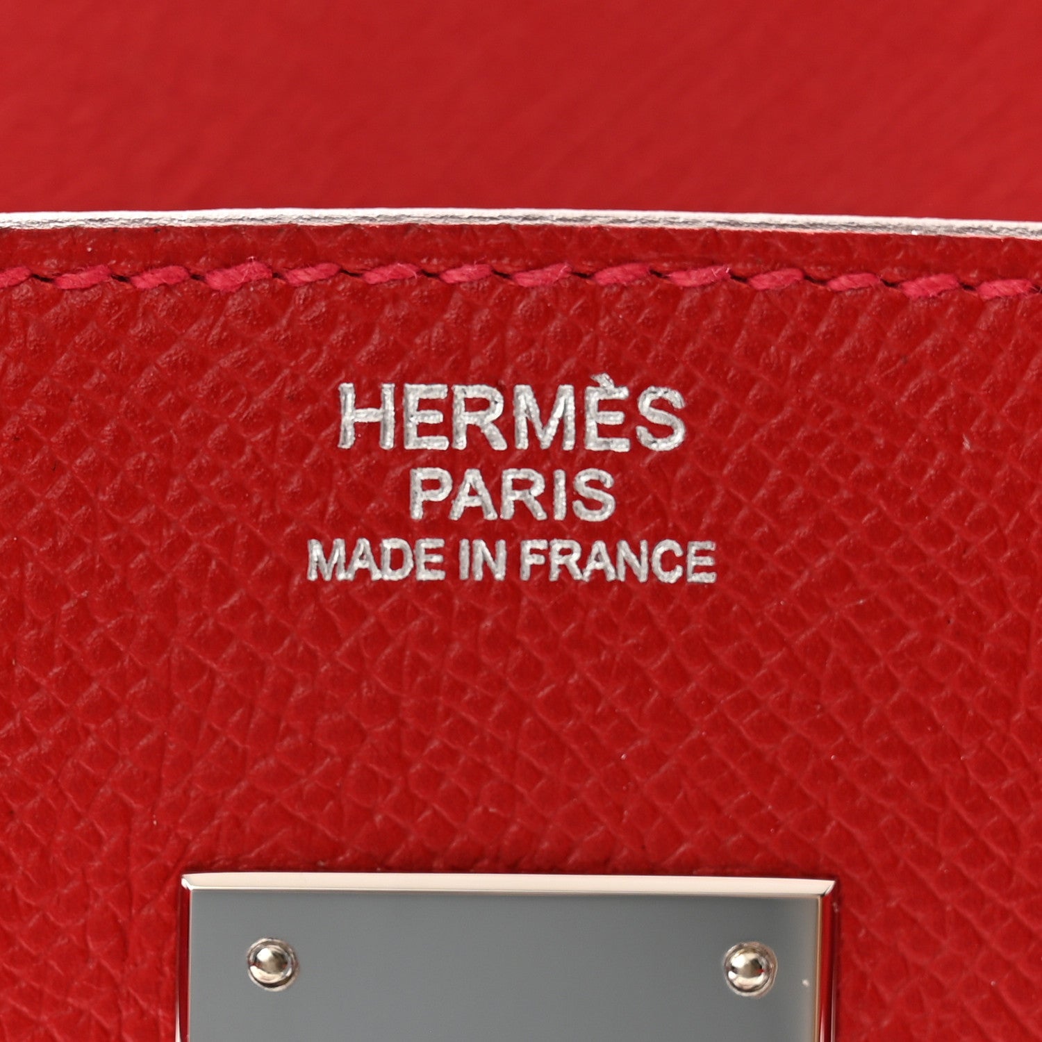 Hermes Epsom Birkin 30 Rouge Casaque 6 of 12