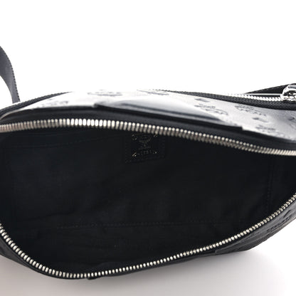 MCM Calfskin Ottomar Monogram Fursten Belt Bag Black 5 of 8