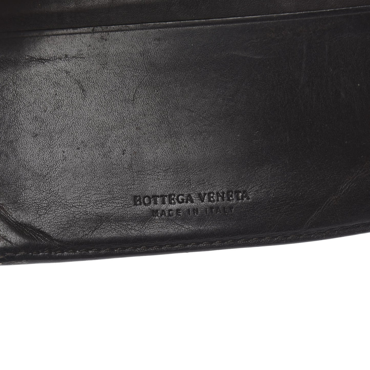 Nappa Intrecciato Bi-Fold Wallet Ebano