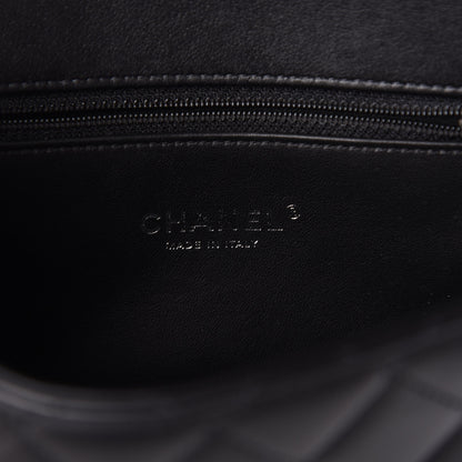 Chanel Lambskin Quilted Small CC Filigree Flap Black 6 of 10