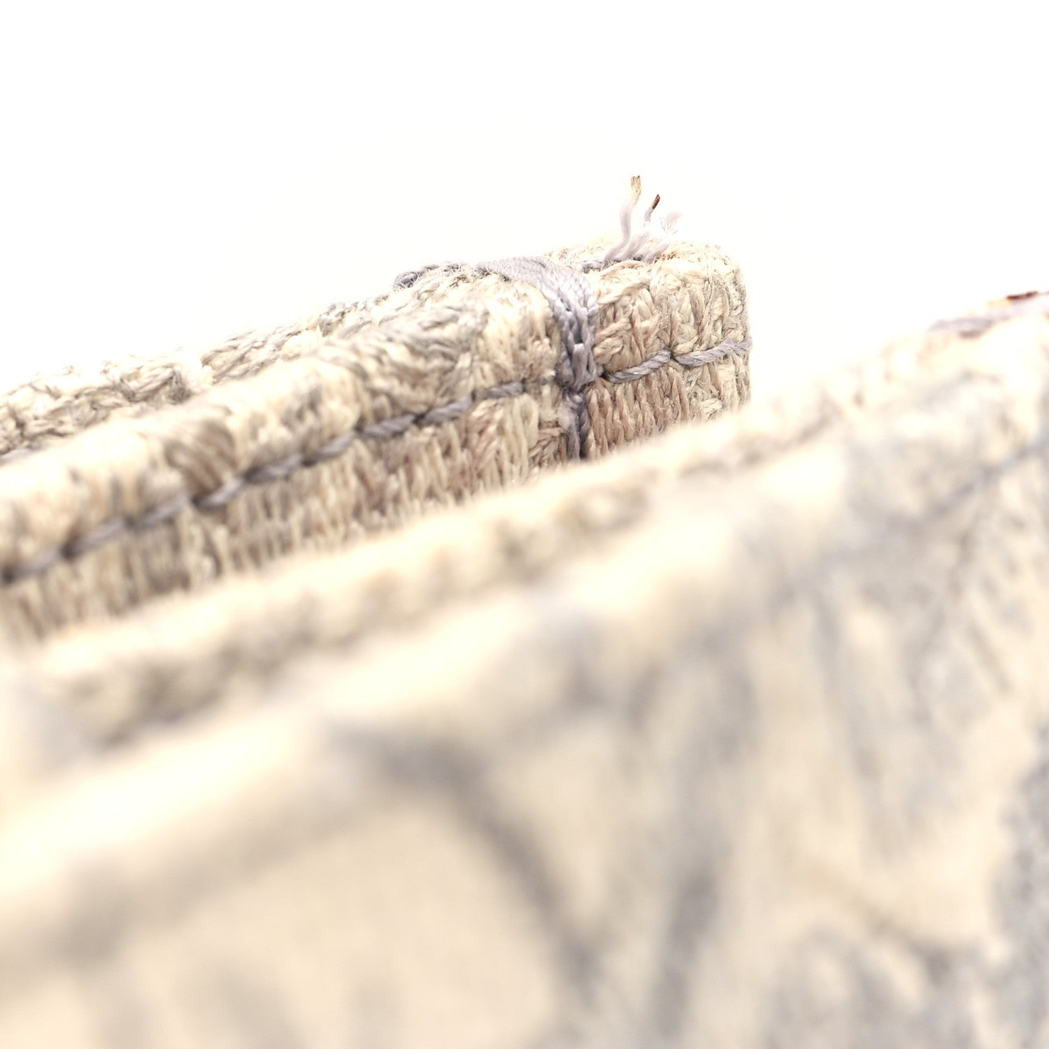 Christian Dior Canvas Embroidered Medium Dioriviera Toile De Jouy Book Tote Gray 12 of 12