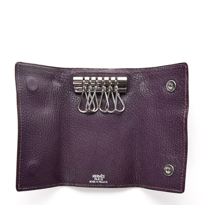 Hermes Chevre Mysore Multicles 6 Key Holder Raisin 5 of 8