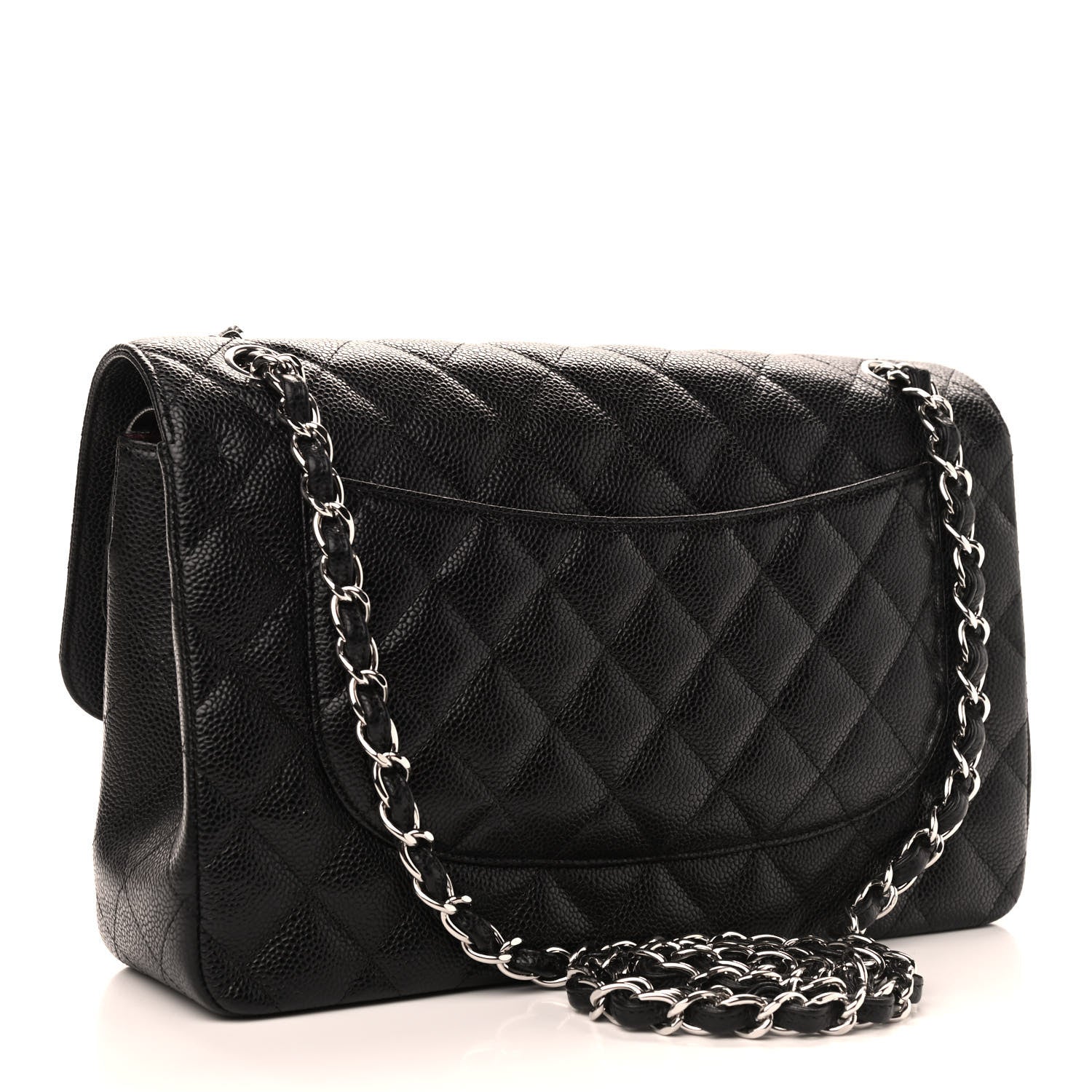 Chanel Caviar Quilted Jumbo Double Flap Black 3 of 11