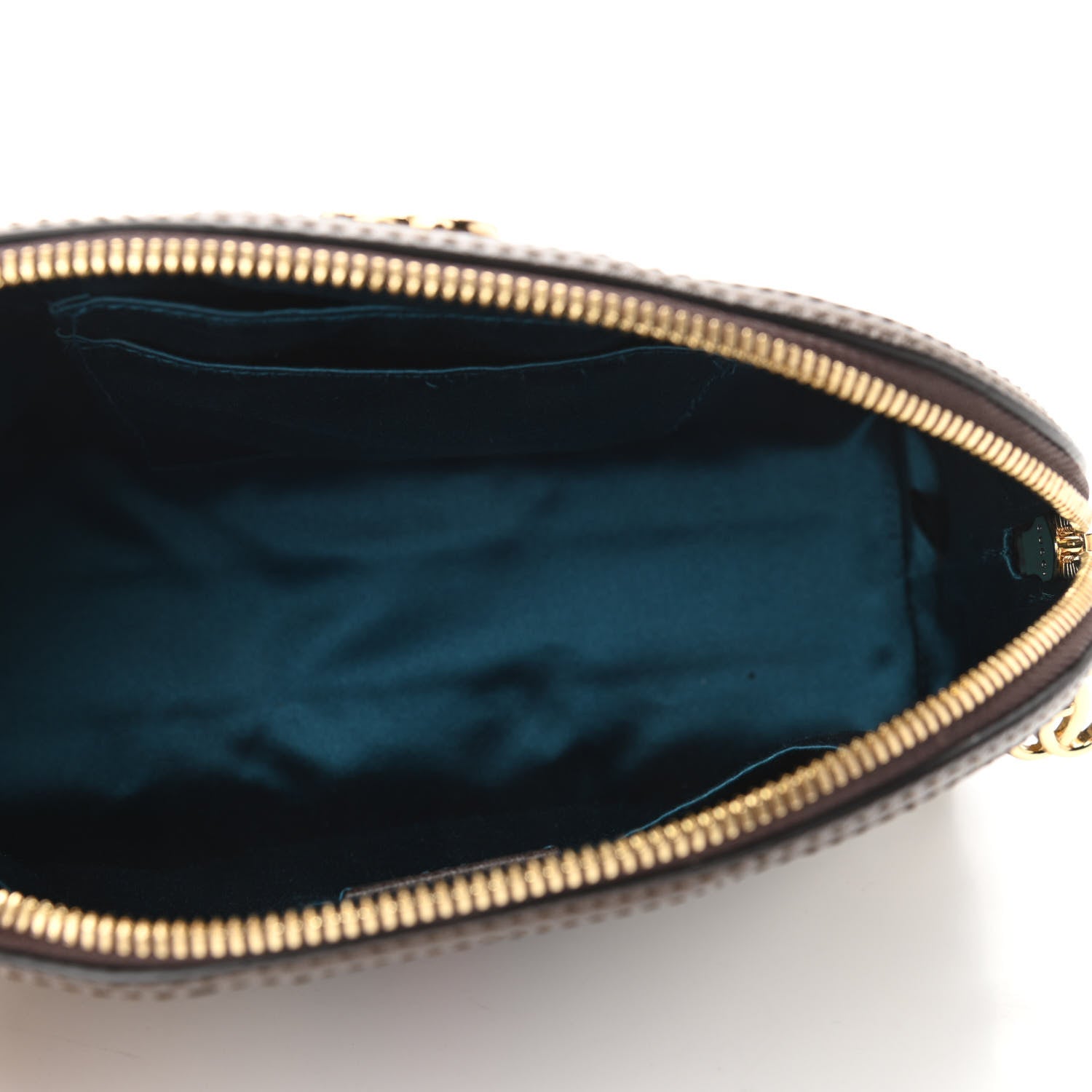 Gucci GG Supreme Monogram Textured Dollar Calfskin Web Small Ophidia Dome Shoulder Bag Beige Ebony New Acero 5 of 11